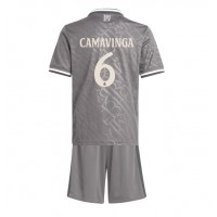 Real Madrid Eduardo Camavinga #6 Fußballbekleidung 3rd trikot Kinder 2024-25 Kurzarm (+ kurze hosen)